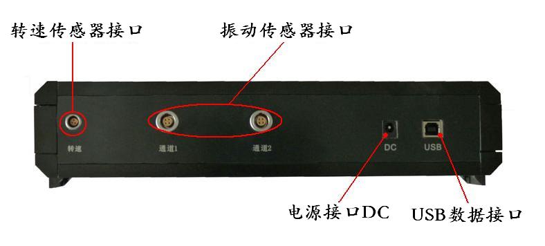 LC-8000多通道振動(dòng)故障診斷系統(tǒng)采集箱后面板